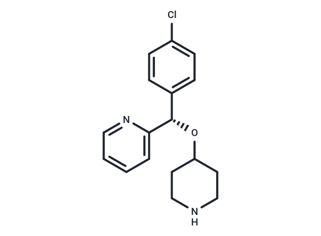 化合物 (S)-2-((4-Chlorophenyl)(piperidin-4-yloxy)methyl)pyridine|T65578|TargetMol