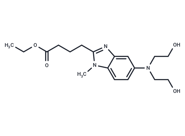 化合物 Ethyl 4-(5-(bis(2-hydroxyethyl)amino)-1-methyl-1H-benzo[d]imidazol-2-yl)butanoate|T65581|TargetMol