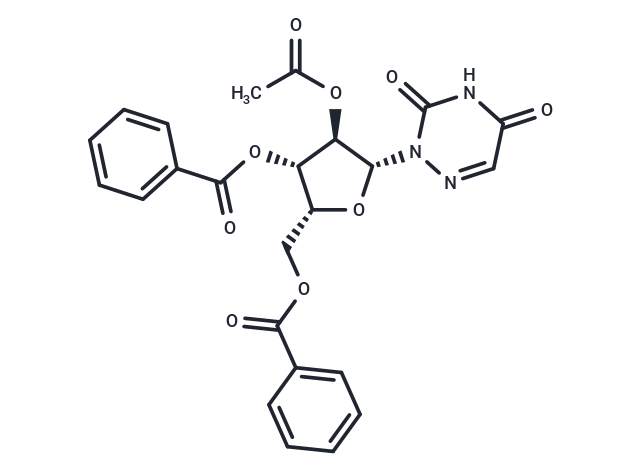 化合物 1-(2’-O-Acetyl-3’,5’-bis-O-benzoyl-b-D-xylofuranosyl)-6-azauracil|TNU1348|TargetMol