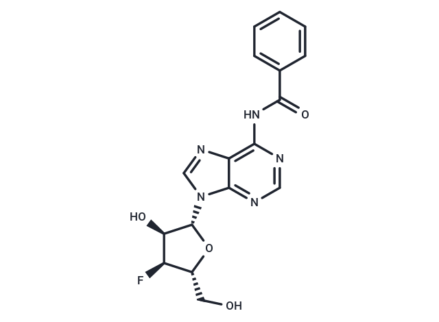 化合物 N6-Benzoyl-3’-deoxy-3’-fluoroadenosine|TNU1244|TargetMol