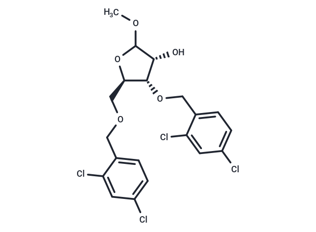 化合物 Methyl ? 3,5-di-O-(2,4-dichlorobenzyl)-D-ribofuranoside|TNU0911|TargetMol