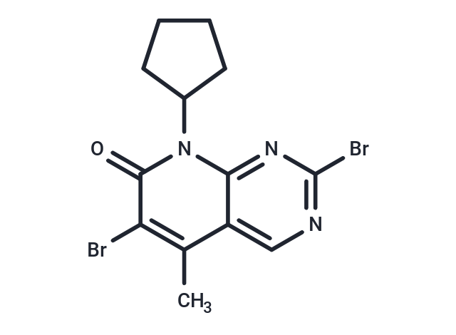 化合物 2,6-Dibromo-8-cyclopentyl-5-methylpyrido[2,3-d]pyrimidin-7(8H)-one|T64430|TargetMol