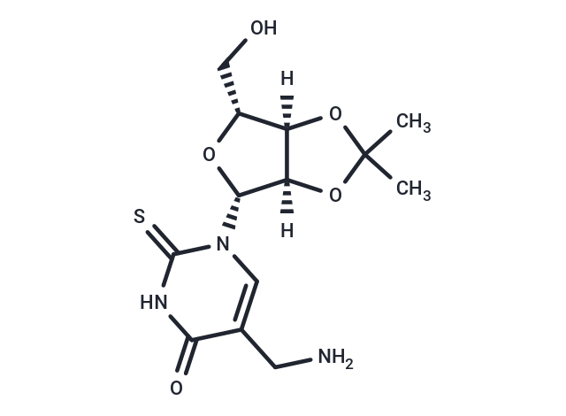 化合物 5-Aminomethyl-2’,3’-di-O-isopropylidene 2-thiouridine|TNU1409|TargetMol