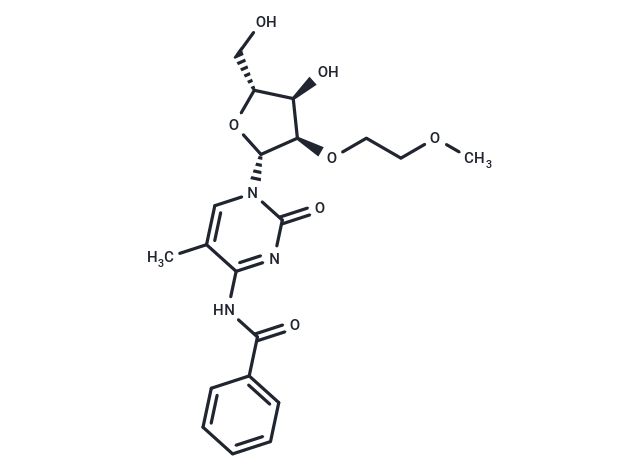 化合物 N4-Benzoyl-2’-O-(2-methoxyethyl)-5-methylcytidine|TNU1114|TargetMol