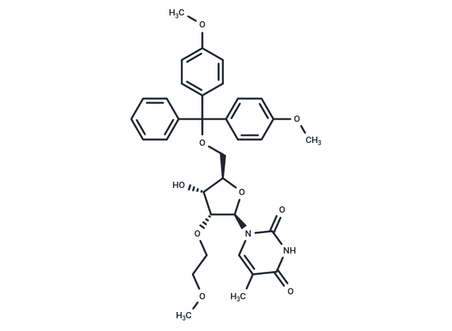 化合物 5’-O-(4,4’-Dimethoxytrityl)-2’-O-(2-methoxyethyl)-5-methyluridine|TNU1094|TargetMol