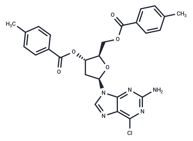 化合物 2-Amino-6-chloropurine-9-beta-D-(2’-deoxy-3’,5’-di-(O-p-toluoyl))riboside|TNU0756|TargetMol