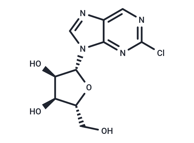 化合物 2-Chloro-9-(beta-D-ribofuranosyl)purine|TNU1211|TargetMol