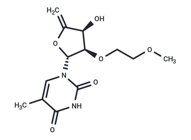 化合物 4’,5’-Didehydro-2’-O-(2-methoxyethyl)-5-methyluridine|TNU1163|TargetMol