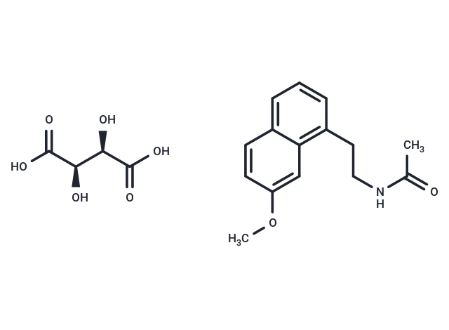 阿戈美拉汀 L(+)-酒石酸|T10267|TargetMol