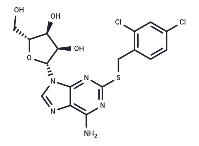 化合物 2-(2,4-Dichlorobenzyl)thioadenosine|TNU0986|TargetMol