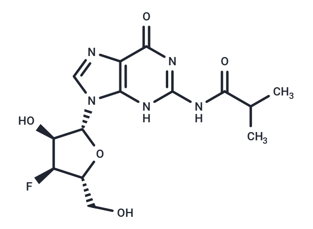 化合物 N2-iso-Butyroyl-3’-deoxy-3’-fluoro ? guanosine|TNU1375|TargetMol