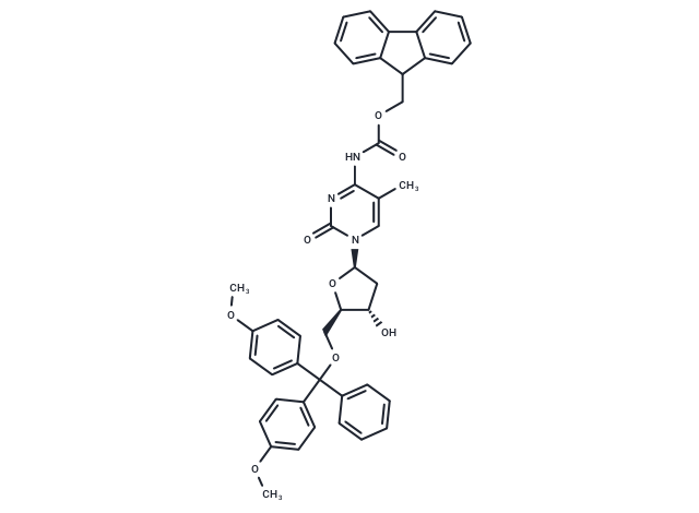 化合物 5’-O-(4,4’-Dimethoxytrityl)-2'-deoxy-N4-[(9H-fluoren-9-ylmethoxy) carbonyl]-5-methylcytidine|TNU1225|TargetMol