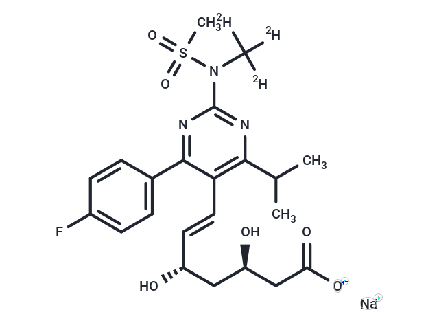 化合物 Rosuvastatin D3 Sodium|T12757|TargetMol