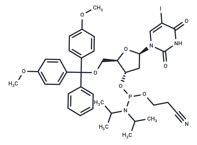 化合物 5’-O-DMTr-2’-deoxy-5-iodouridine-3’-CED Phosphoramidite|TNU0676|TargetMol