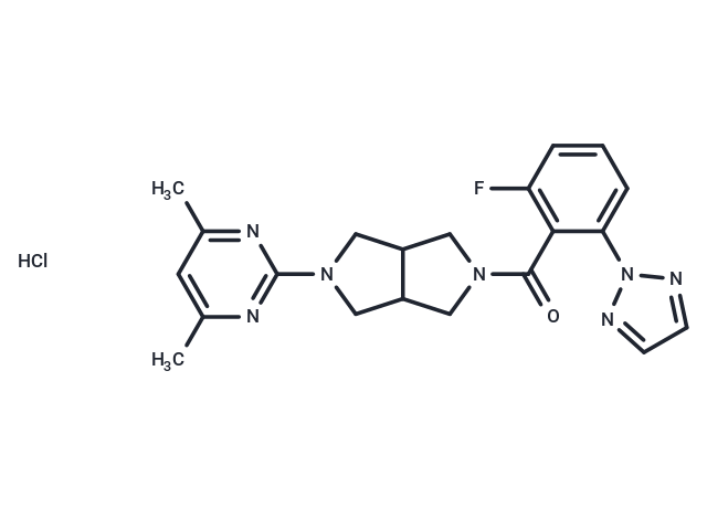 化合物 Seltorexant hydrochloride|T12877|TargetMol