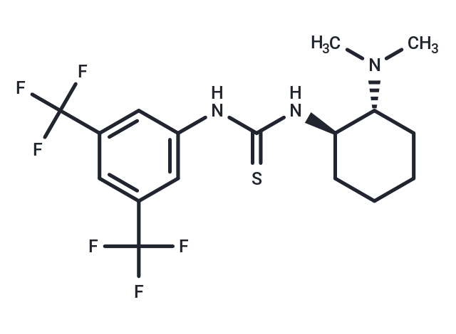 化合物 1-(3,5-Bis(trifluoromethyl)phenyl)-3-((1R,2R)-2-(dimethylamino)cyclohexyl)thiourea|T66313|TargetMol