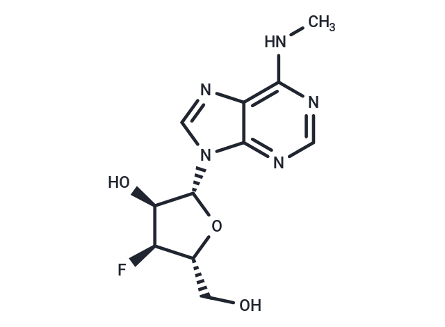 化合物 3’-Deoxy-3’-fluoro-N6-methyladenosine|TNU0361|TargetMol