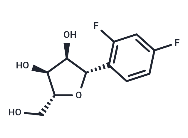 化合物 (1S)-1,4-Anhydro-1-C-(2,4-difluorophenyl)-D-ribitol|TNU0292|TargetMol