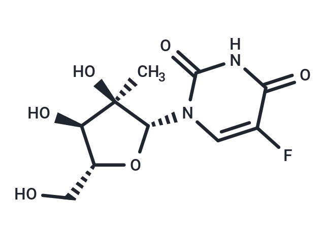 化合物 2’-C-methyl-5-fluorouriddine|TNU0138|TargetMol