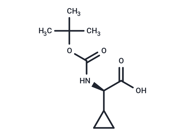 化合物 (R)-2-((tert-Butoxycarbonyl)amino)-2-cyclopropylacetic acid|T65099|TargetMol