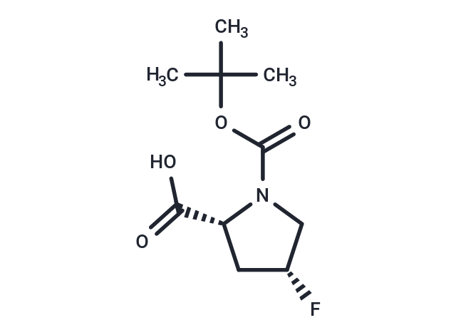 化合物 (2R,4R)-1-(tert-Butoxycarbonyl)-4-fluoropyrrolidine-2-carboxylic acid|T66514|TargetMol