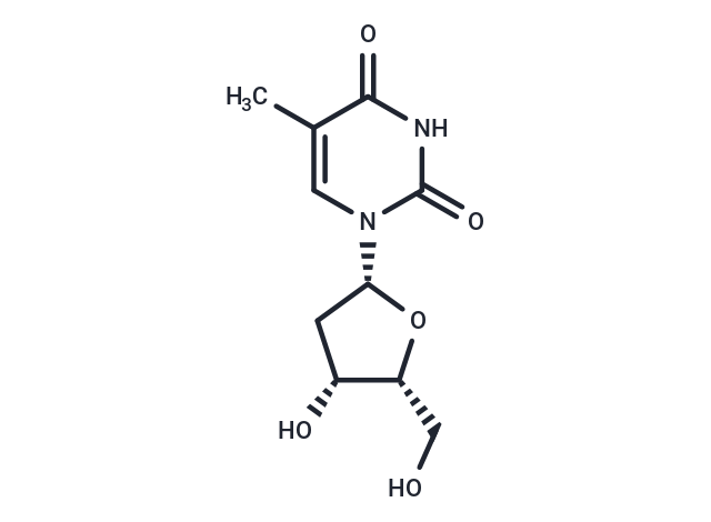 化合物 1-(2-Deoxy-b-D-xylofuranosyl)-5-methyluracil|TNU0990|TargetMol