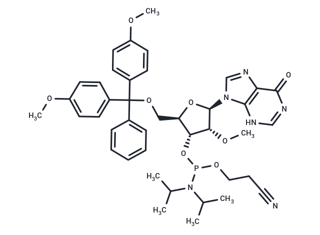 化合物 5’-O-(4,4-Dimethoxytrityl)-2’-O-methyl ? inosine-3’-CED phosphoramidite|TNU1561|TargetMol