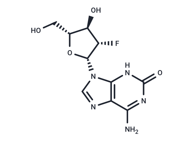 化合物 2-Hydroxy-2’-deoxy-2’-fluoro-beta-D-arabino adenosine|TNU0080|TargetMol