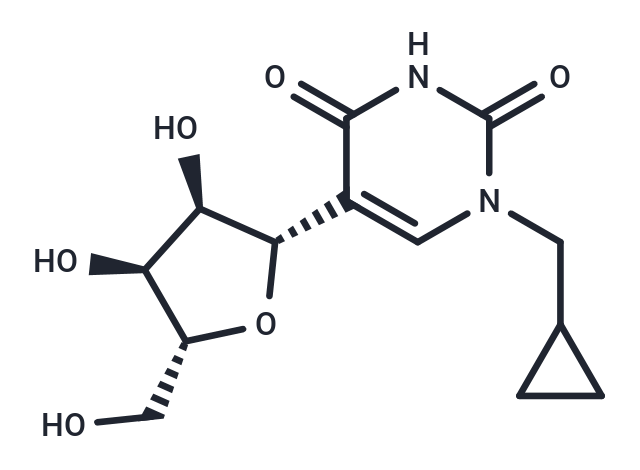 化合物 N1-Cyclopropylmethylpseudouridine|TNU0077|TargetMol