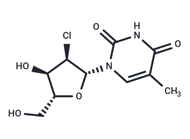 化合物 2’-Chloro-2’-deoxy-5-methyluridine|TNU0075|TargetMol