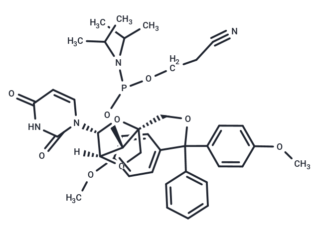 化合物 DMTr-LNA-U-3-CED-phosphoramidite|TNU1264|TargetMol