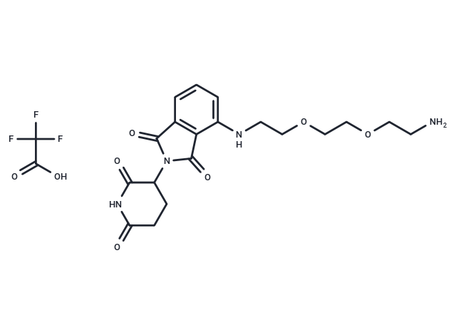 化合物 Thalidomide-PEG2-C2-NH2 TFA|T18812|TargetMol