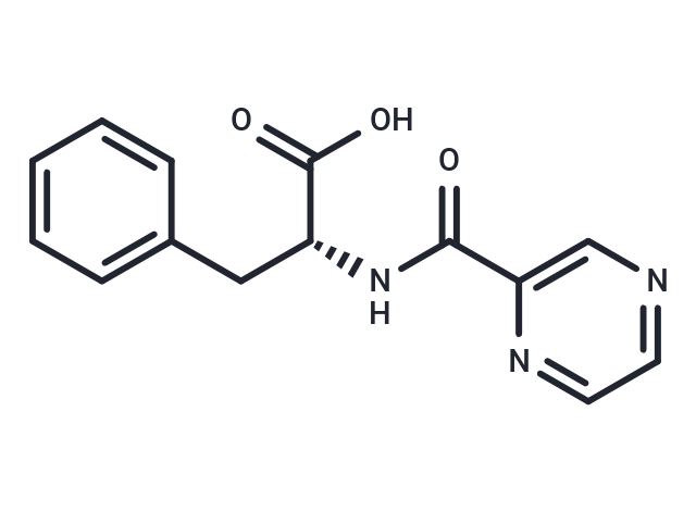 化合物 (R)-3-Phenyl-2-(pyrazine-2-carboxamido)propanoic acid|T66545|TargetMol