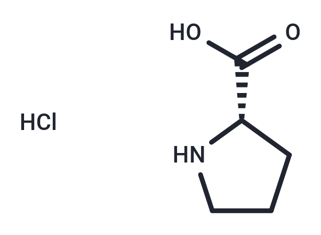 化合物 (S)-Pyrrolidine-2-carboxylic acid hydrochloride|T66349|TargetMol