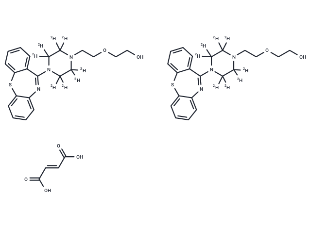 化合物 Quetiapine-d8 Hemifumarate|TMID-0025|TargetMol