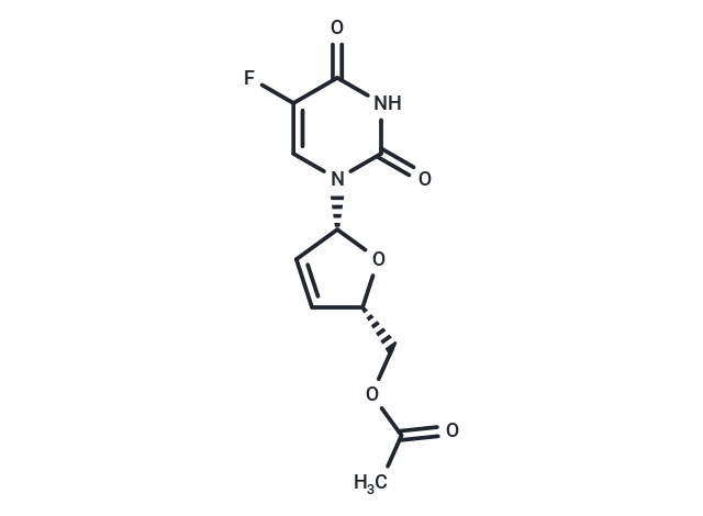 化合物 5’-O-Acetyl-2’,3’-dideoxy-2’,3’-didehydro-5-fluoro-uridine|TNU0997|TargetMol