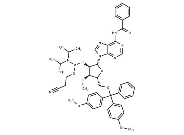 化合物 N6-Bz-5’-O-DMTr-3’-O-methyladenosine-2’-O-CED-phosphoramidite|TNU1122|TargetMol