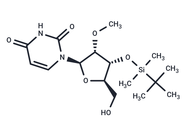 化合物 3’-O-(t-Butyldimethylsilyl)-2’-O-methyluridine|TNU0942|TargetMol