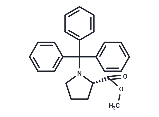 化合物 (2S)-1-Triphenylmethyl-2-pyrrolidinecarboxylic ?acid methyl ester|TNU0947|TargetMol