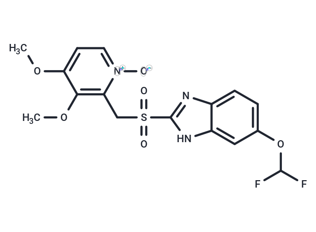 化合物 2-(((6-(Difluoromethoxy)-1H-benzo[d]imidazol-2-yl)sulfonyl)methyl)-3,4-dimethoxypyridine 1-oxide|T67420|TargetMol