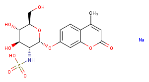 4-Methylumbelliferyl 2-sulfamino-2-deoxy-α-D-Glucopyranoside (sodium salt)|T37568|TargetMol