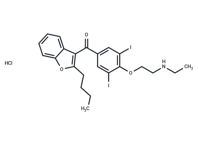 化合物 Desethylamiodarone hydrochloride|T11002|TargetMol