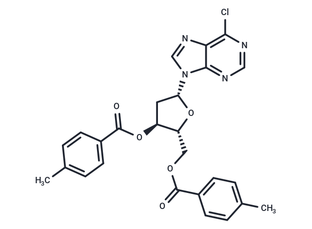 化合物 6-Chloro-9-[3,5-di-O-(p-toluoyl)-2-deoxy-β-D- ribofuranosyl]-9H-purine|TNU1426|TargetMol