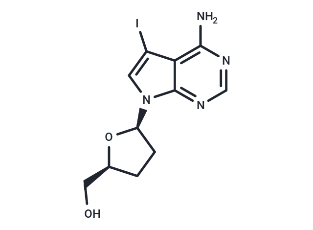 7-Iodo-2',3'-dideoxy-7-deazaadenosine|T38533|TargetMol