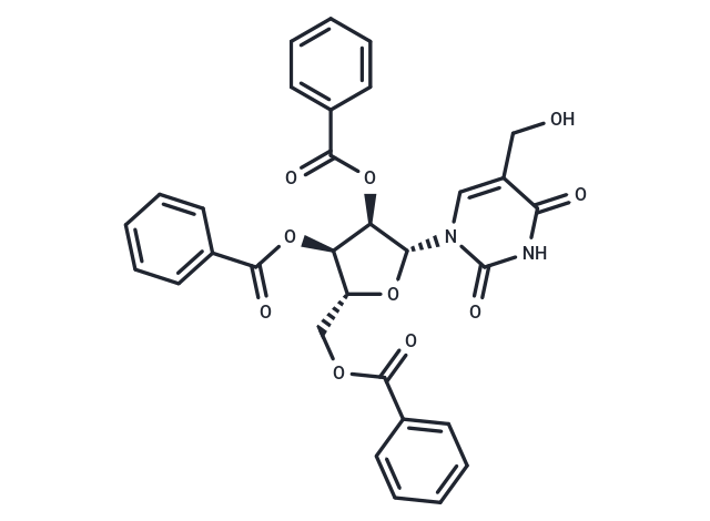 化合物 2’,3’,5’-Tri-O-benzoyl-5-hydroxymethyluridine|TNU1087|TargetMol