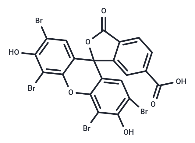 化合物 2',4',5',7'-Tetrabromo-3',6'-dihydroxy-3-oxo-3H-spiro[isobenzofuran-1,9'-xanthene]-6-carboxylic acid|T66348|TargetMol