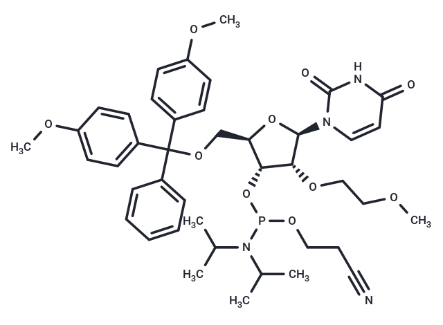 化合物 5’-O-DMTr-2’-O-(2-methoxyethyl)-uridine-3’-CED-phosphoramidite|TNU1169|TargetMol