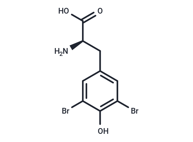 化合物 (R)-2-Amino-3-(3,5-dibromo-4-hydroxyphenyl)propanoic acid|T66789|TargetMol