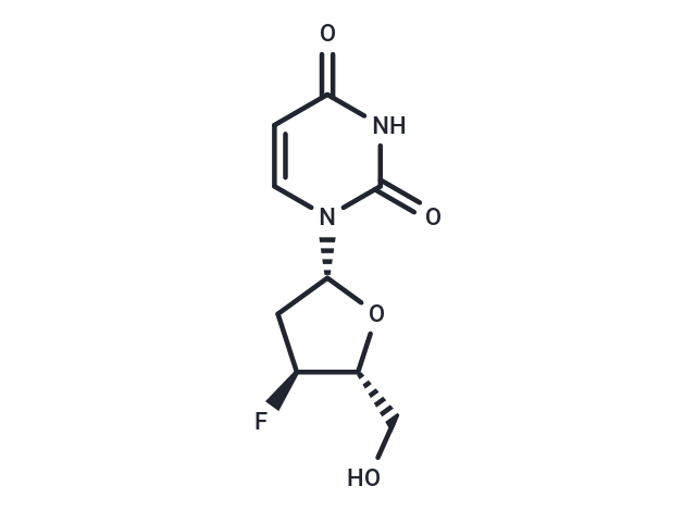 化合物 2’,3’-Dideoxy-3’-fluorouridine|TNU0929|TargetMol