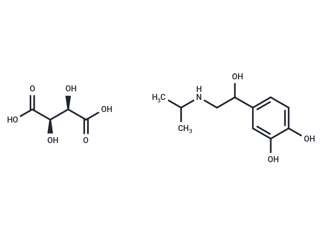 化合物 Isoproterenol bitartrate|T21411L|TargetMol